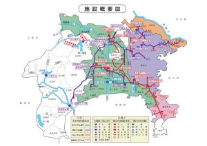 神奈川県水道施設概要図のサムネイル
